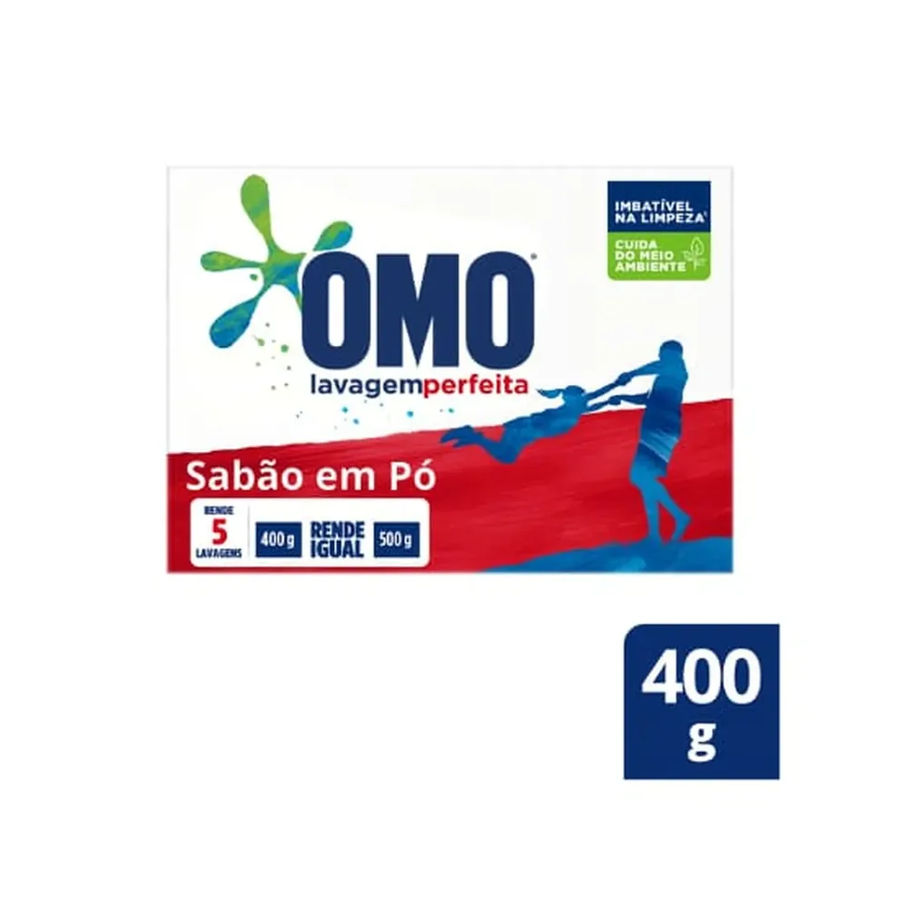 Lava-roupas po omo lavagem perfeita caixa 400g 1